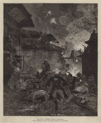 Der Krieg, eine Straßenszene in Nicopolis